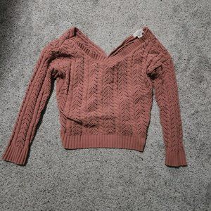 Open back sweater top